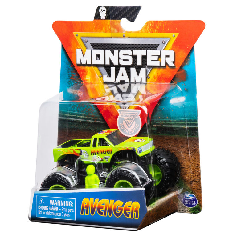 Monster Jam, Official Avenger Monster Truck, Die-Cast Vehicle, Legacy Trucks Series, 1:64 Scale