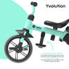 Yvolution Velo Flippa 3-en-1 Tricycle transformable en draisienne  - Bleu canard