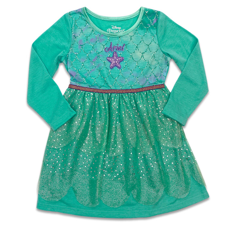 Disney Princess Ariel Character Nightdress- Size 3