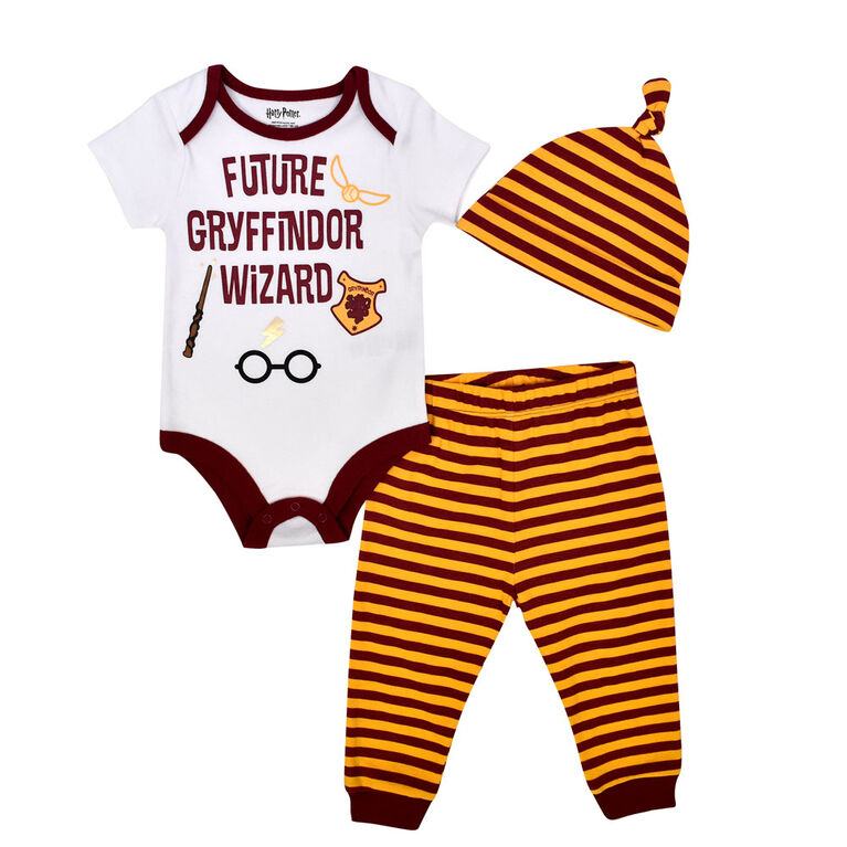 Warner S Harry Potter 3 Piece Pant Bodysuit And Hat Set White 6 Months Babies R Us Canada
