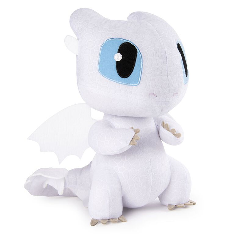 Comment entraîner son dragon, squeeze & grognement Lightfury, 10-inch Dragon en peluche avec des sons. - Notre Exclusivité