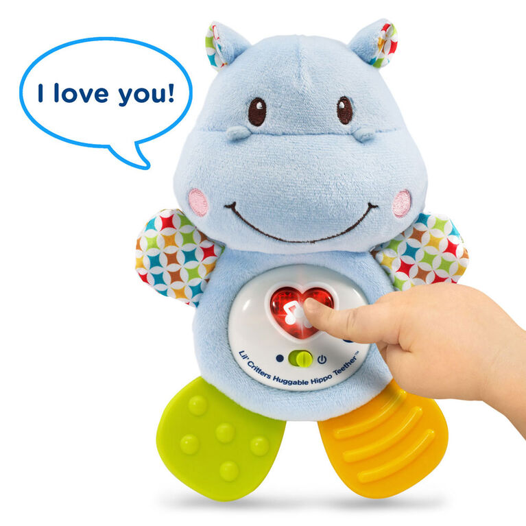 Lil' Critters Huggable Hippo Teether - English Edition