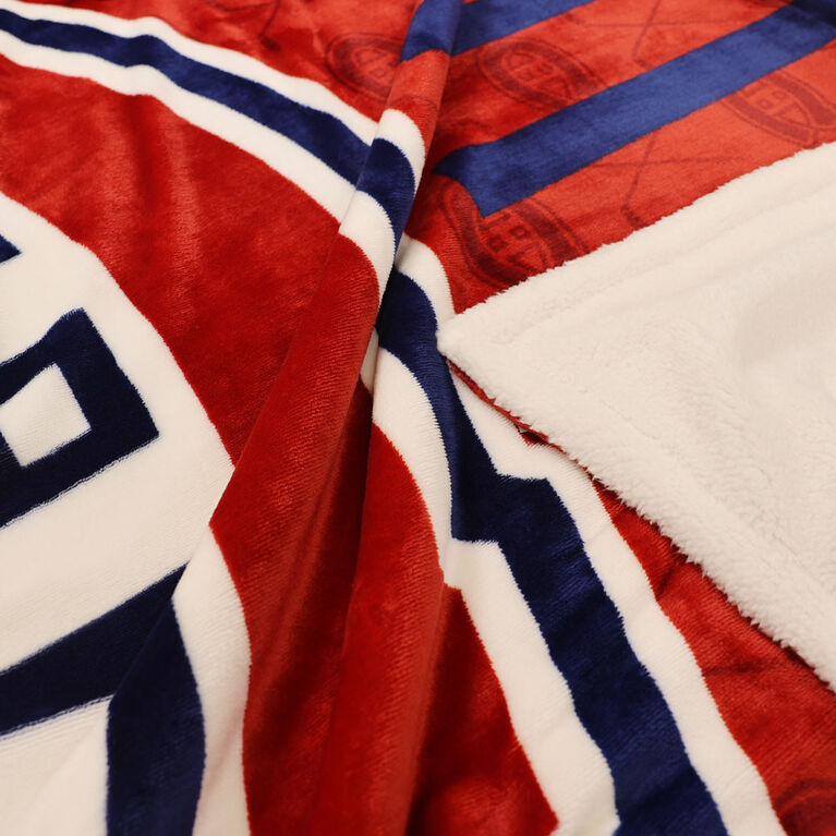 NHL Montreal Canadiens Sherpa Throw, 50" x 60"