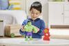 Marvel Spidey and His Amazing Friends Power Smash Hulk, Face-Changing 10-inch Hulk Figure with Brick Wall Accessory