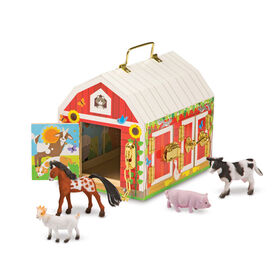 Melissa & Doug Verrous Grange en bois - les motifs peuvent varier