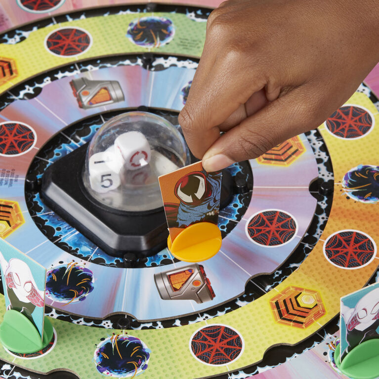 Trouble: Spider-Man Across the Spider-Verse Part One Edition Game for Marvel Fans, 2-4 Players, Rotating Gameboard