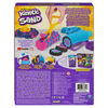 Kinetic Sand,Coffret Slice N' Surprise avec 383 g de sable de jeu noir, rose et bleu et 7 outils
