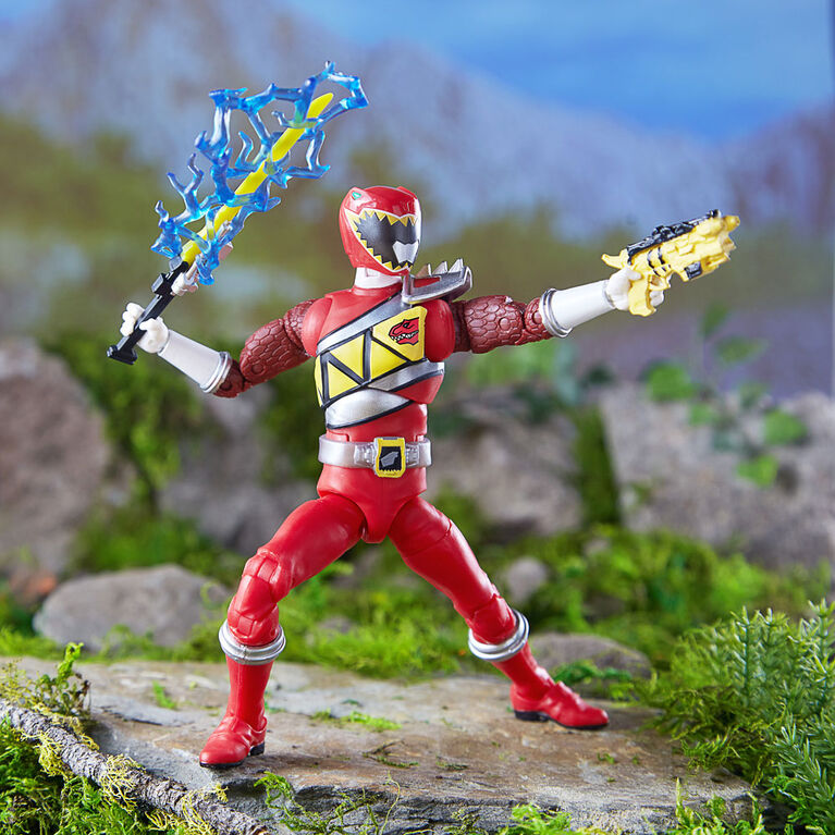 Power Rangers Lightning Collection - Figurine de collection Ranger rouge Dino Charge de 15 cm.