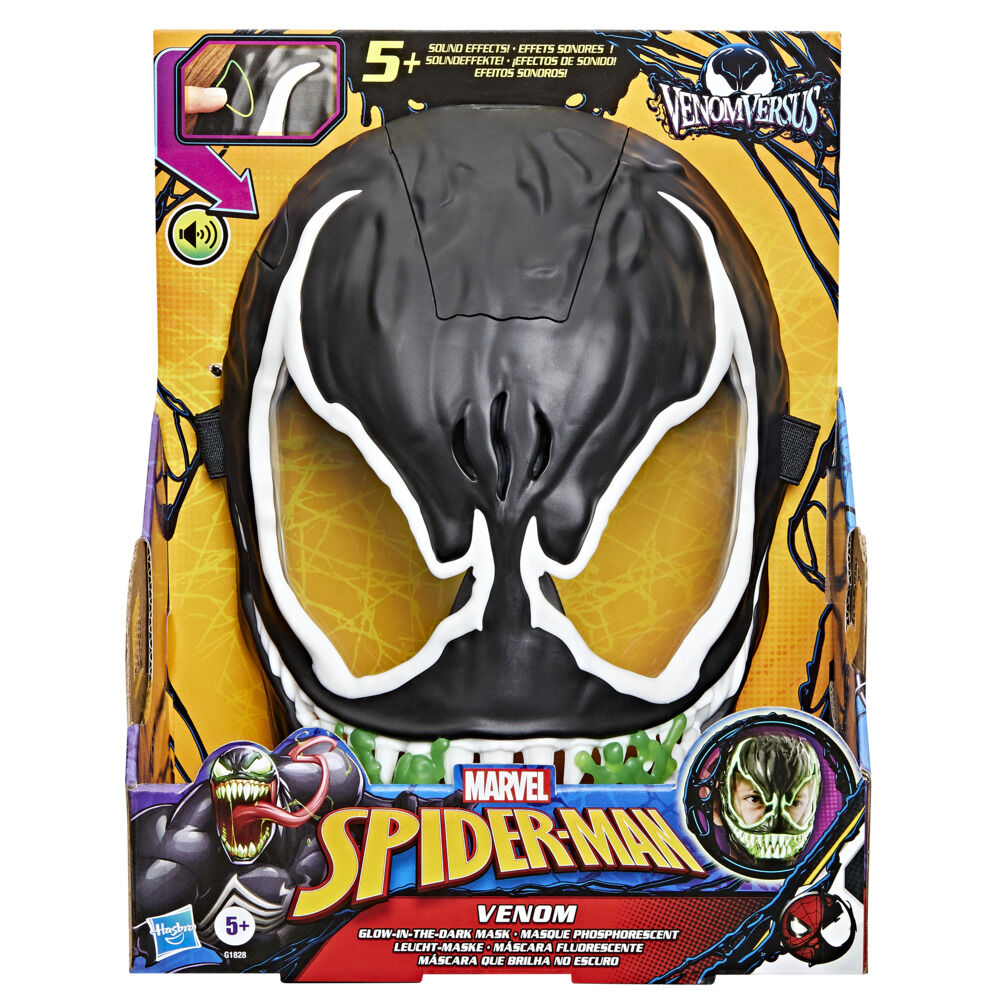 Marvel Spider-Man VenomVersus, masque phosphorescent de Venom, jouets de super-héros - Version anglaise