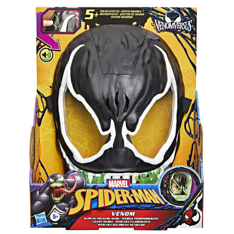 Marvel Spider-Man VenomVersus Venom Glow-In-The-Dark Mask, Super Hero Toys - English Version Marvel Spider-Man VenomVersus Venom Glow-In-The-Dark Mask, Super Hero Toys - English Version