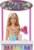 Barbie Smoothie Bar Playset, Blonde Barbie Doll, Smoothie Bar and 10 Accessories