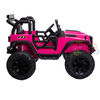 KidsVip 24V EVA Big Wheels Edition Kids Ride On Truck W/ RC- Pink - English Edition