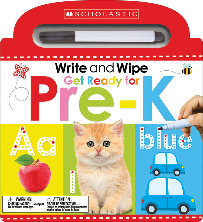 Scholastic Early Learners: Write and Wipe Get Ready for Pre-K - Édition anglaise