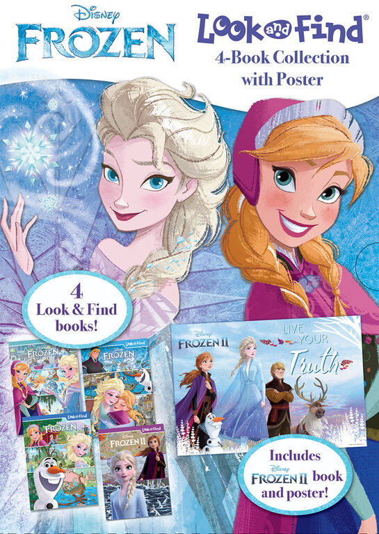 Look and Find - Frozen 4 Book Slip Case Plus Poster - English Edition