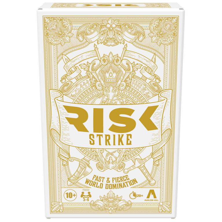 Risk Strike Cards and Dice Game, Quick-Playing Strategy Card Game for 2-5 Players