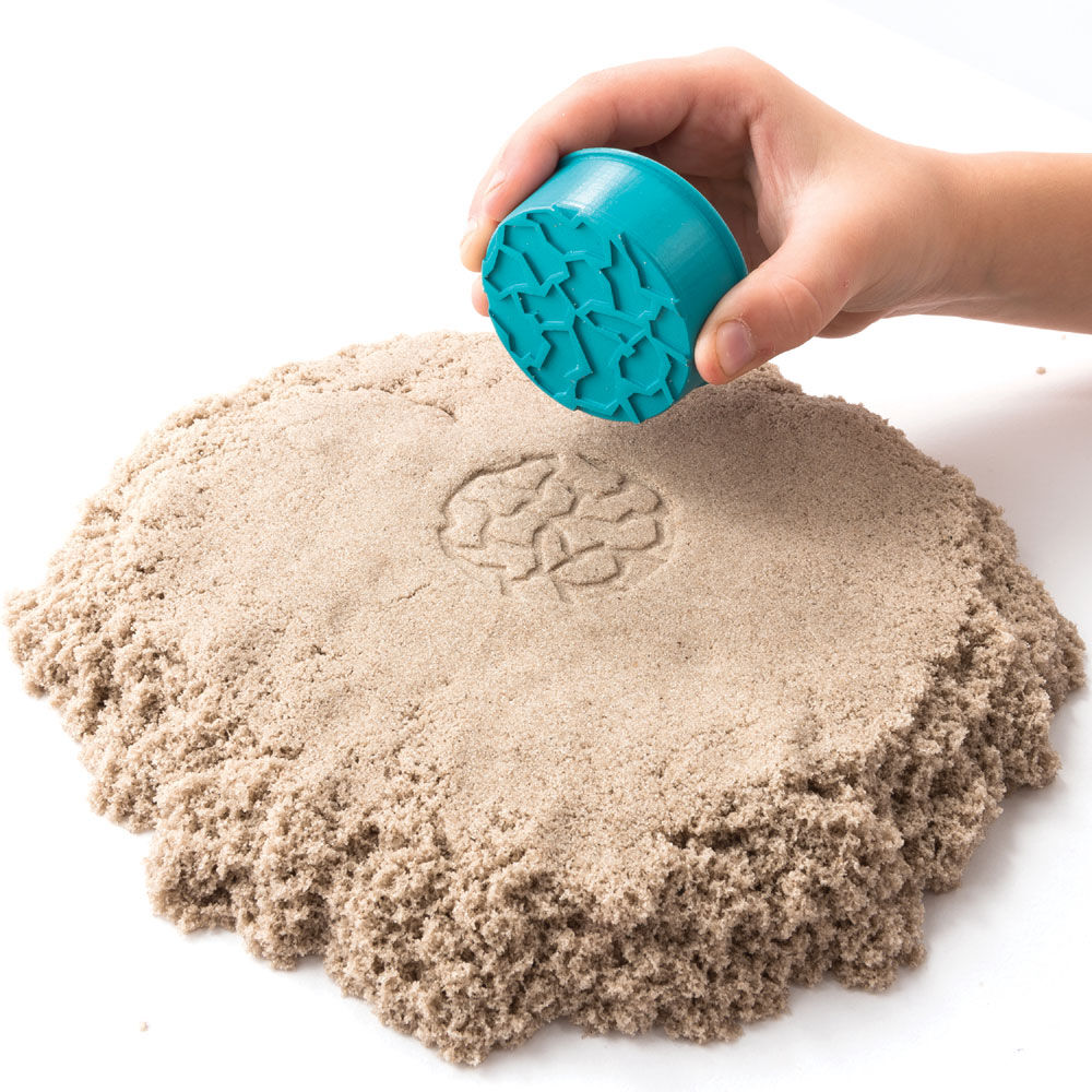 New-Kinetic Sand Folding Sand Box includes 2lbs of Kinetic Sand,5 molds 2 tools 