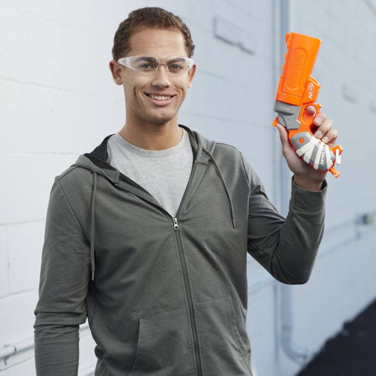 Nerf Fortnite, blaster à fléchette Flare, s'ouvre pour charger