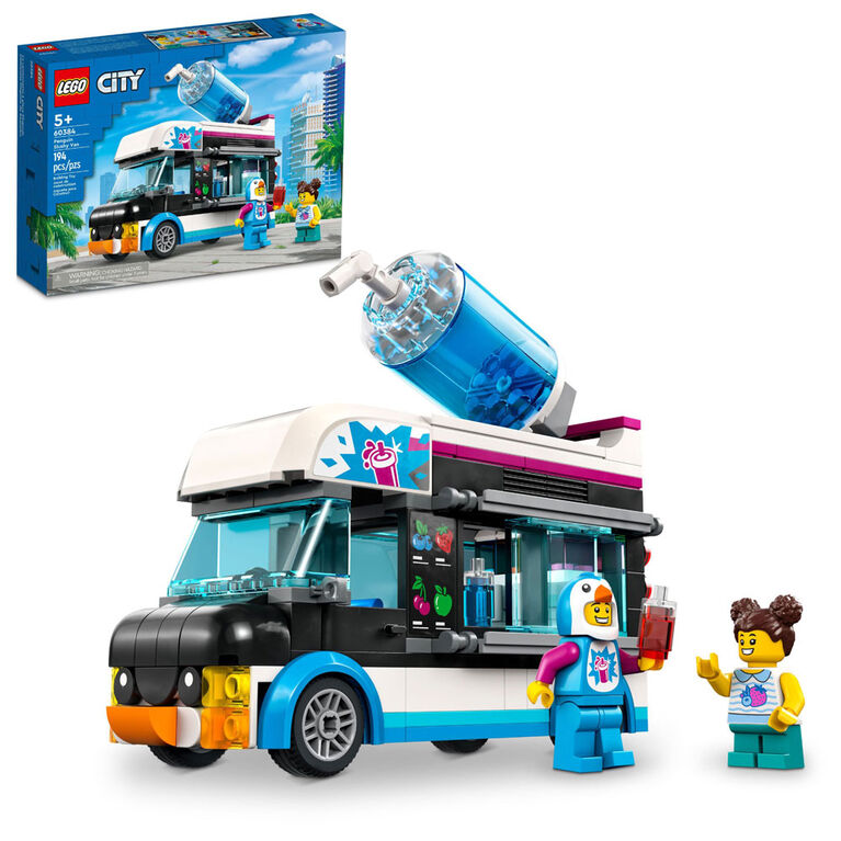 LEGO City Penguin Slushy Van 60384 Building Toy Set (194 Pieces)