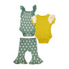 Baby Mode Ensemble pantalon 3 pièces : Tournesol jaune/bleu 18M
