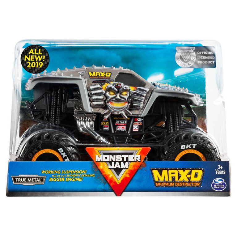 Monster Jam, Official Max D Monster Truck, 1:24 Scale