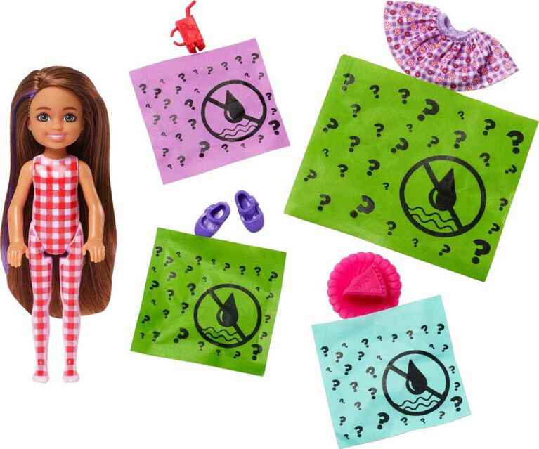 Barbie Chelsea Dolls and Accessories, Color Reveal Doll, Picnic Series