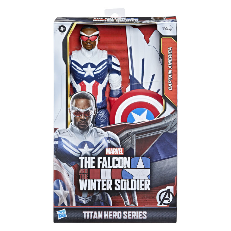 Marvel Studios Avengers Titan Hero Series Captain America Action Figure Includes Wings