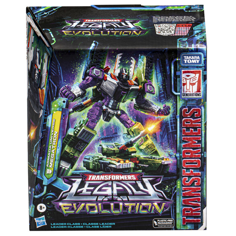 Transformers Generations Legacy Evolution, figurine Armada Universe Megatron classe Leader de 17,5 cm