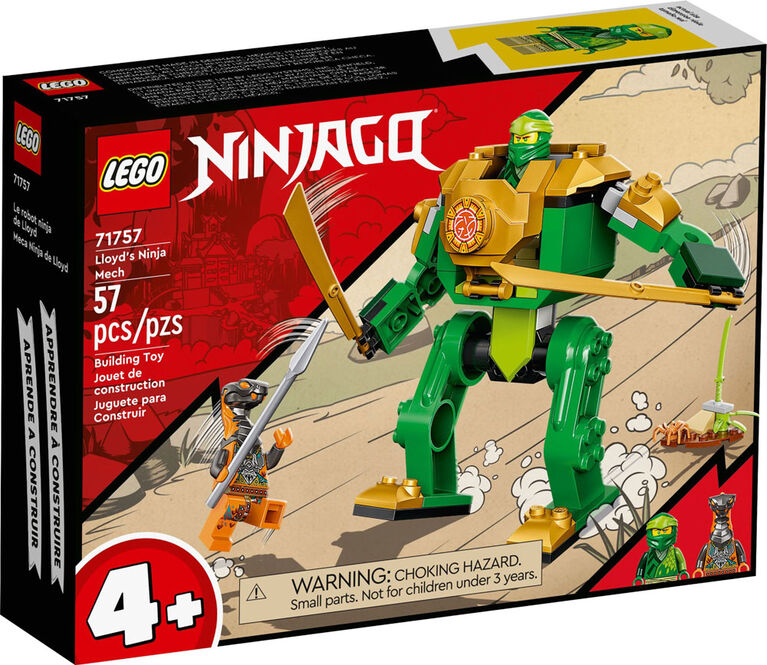 LEGO NINJAGO Lloyd's Ninja Mech 71757 Building Kit (57 Pieces)