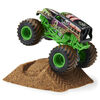 Monster Jam, Grave Digger Monster Dirt Starter Set with 8oz Monster Dirt and Official 1:64 Scale Truck