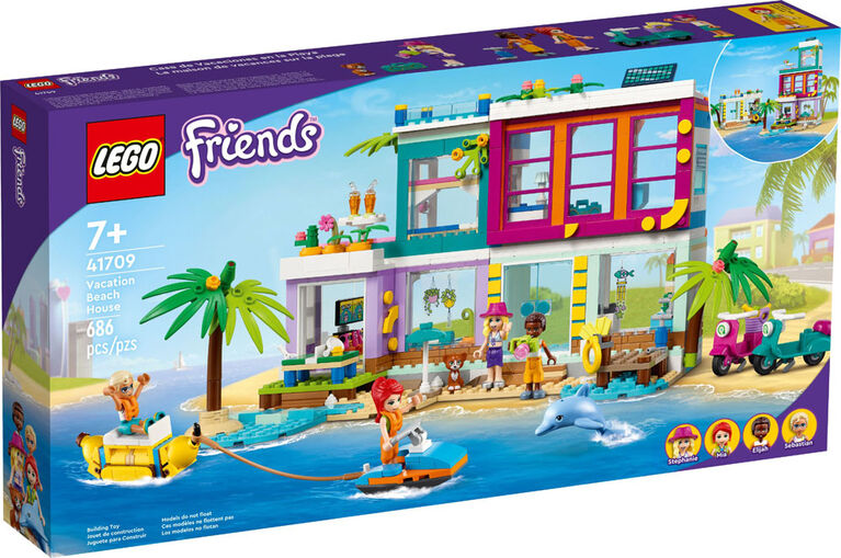 LEGO Friends La maison de vacances sur la plage 41709 Ensemble de construction (686 pièces)