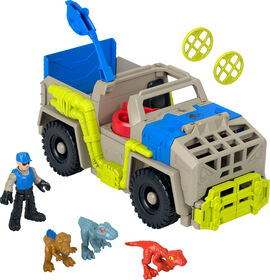 Imaginext -Jurassic World -Camion de pistage et de transport de dinos