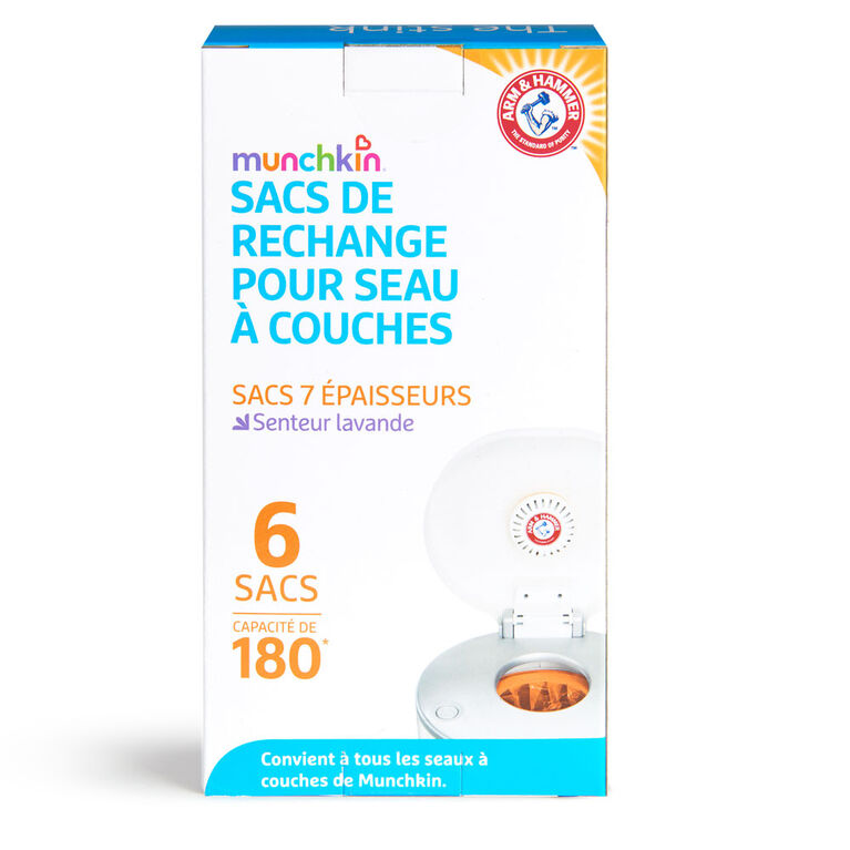 Arm & Hammer Diaper Pail Bag Refills 180 Count 6 Pack Babies R Us