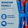 Marvel Spiderman Window Curtains for Kids, Set of 2 Panels