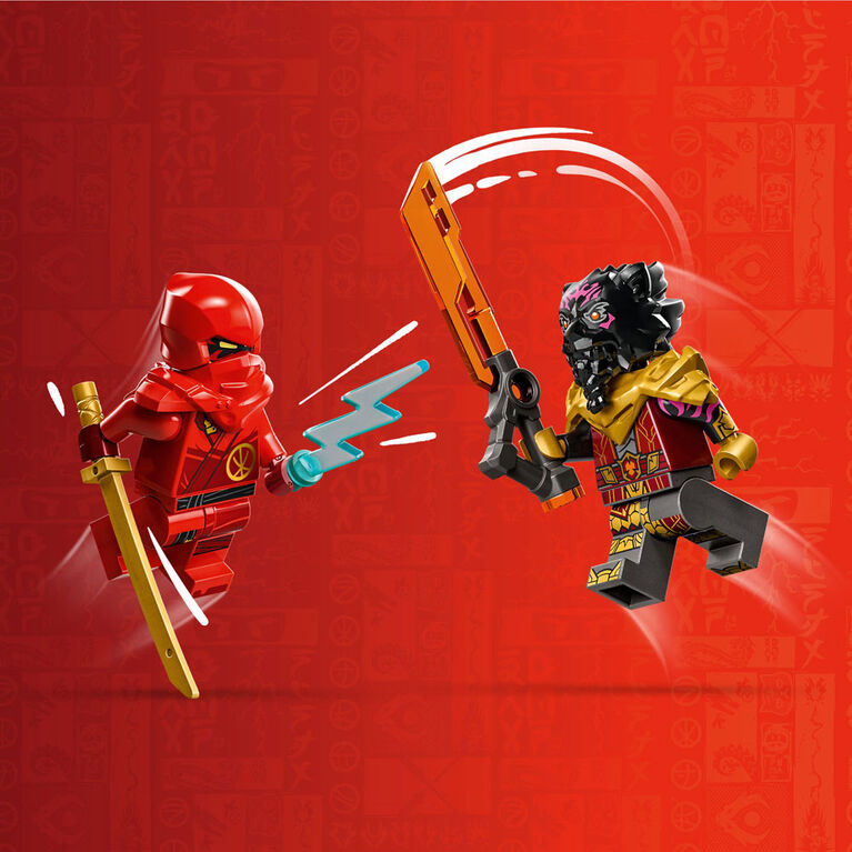 LEGO NINJAGO Le combat en voiture et en moto de Kai et Ras 71789 Ensemble de jeu de construction (103 pièces)