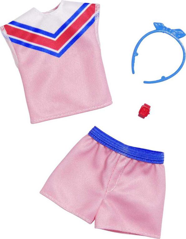 Barbie Fashion Pack, Doll Clothes, Sleeveless Shirt, Shorts, Headband, Watch