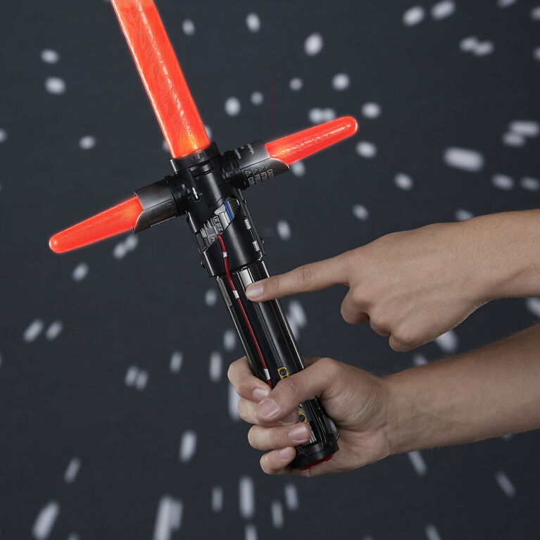 Star Wars Kylo Ren Electronic Red Lightsaber Toy with Lights, Sounds, and Phrases Plus Access to Training Videos