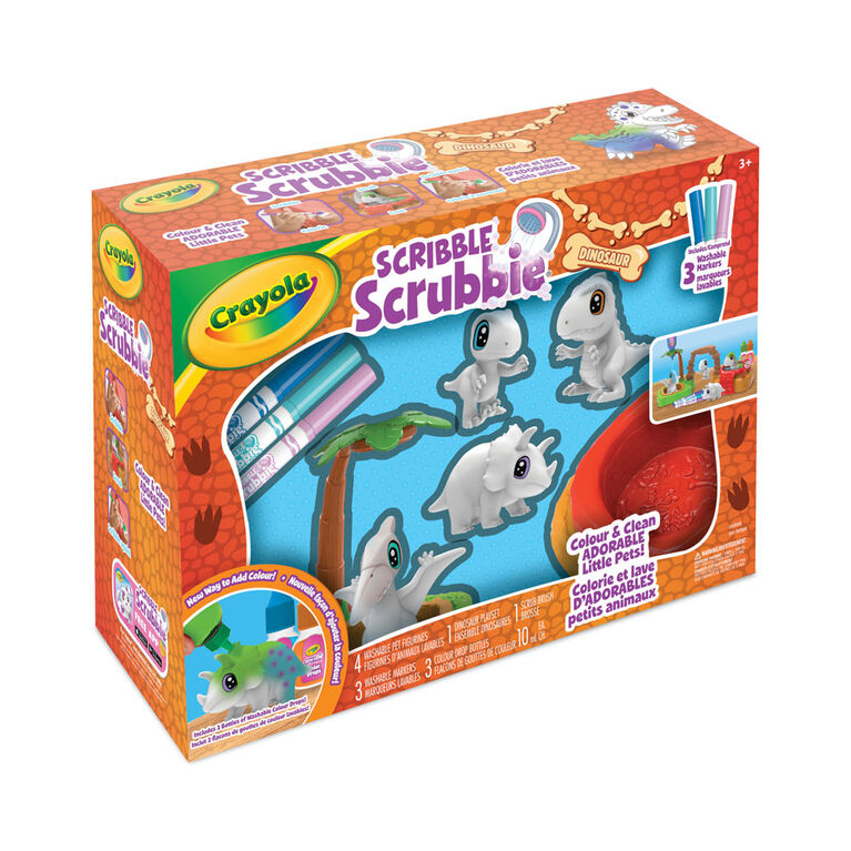 Ensemble Dinosaures Scribble Scrubbie