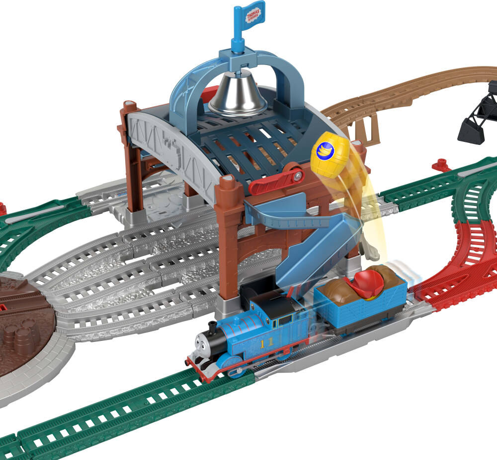Fisher-Price Thomas & Friends Load & Launch Barrel Delivery Set & Classic Motorized Toy Train