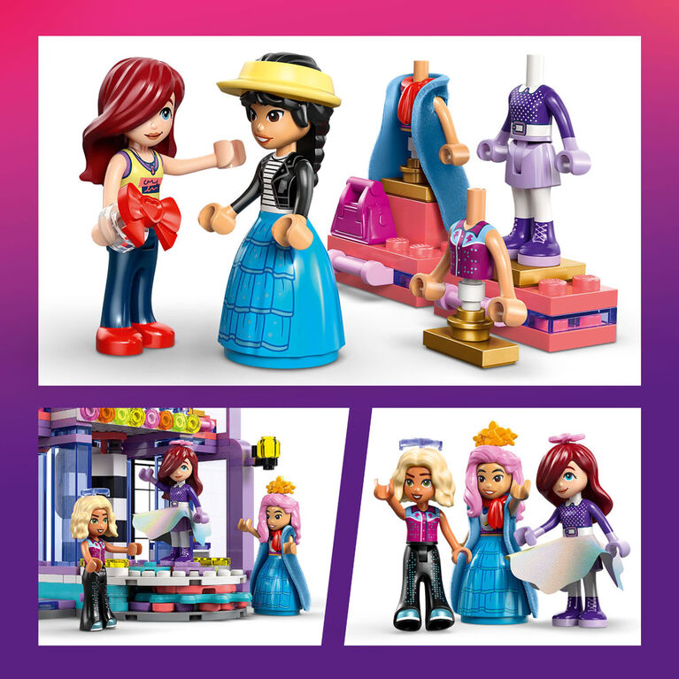 Ensemble LEGO Friends Le D&eacute;fil&eacute; de Mode de Heartlake City - Jouet de Simulation sur le Th&egrave;me de l'Habillement avec 3 Minipoup&eacute;es - 42685
