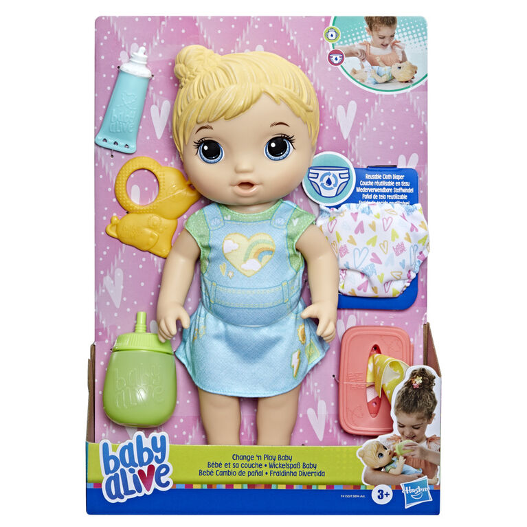 Baby Alive Change 'n Play Baby Doll, Drinks and Wets - R Exclusive