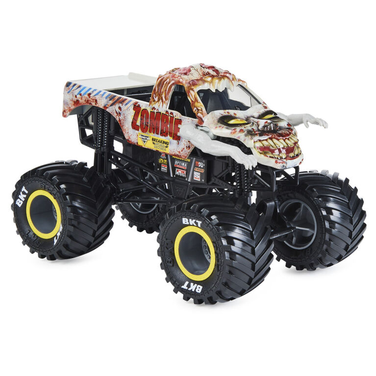 Monster Jam, Official Zombie Breaking World Records Die-Cast Monster Truck, 1:24 Scale