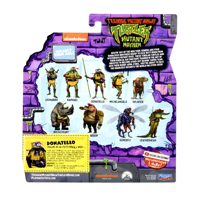 Teenage Mutant Ninja Turtles: Mutant Mayhem Donatello Basic Action Figure