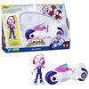 Marvel Spidey and His Amazing Friends, Ghost-Spider Action Figure, Toy Motorcycle