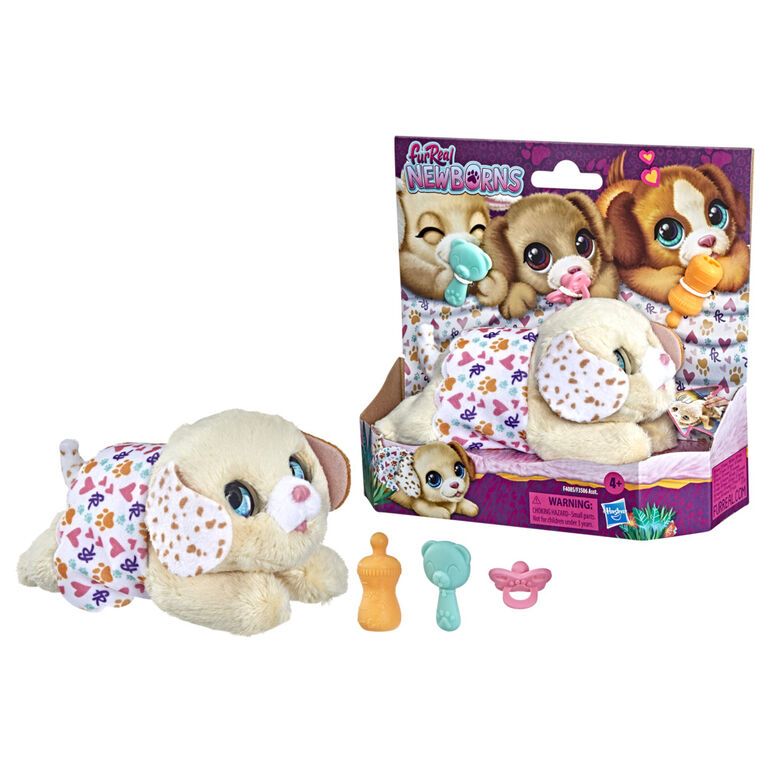 furReal Newborns, Chiot, peluche animatronique interactive, animal électronique