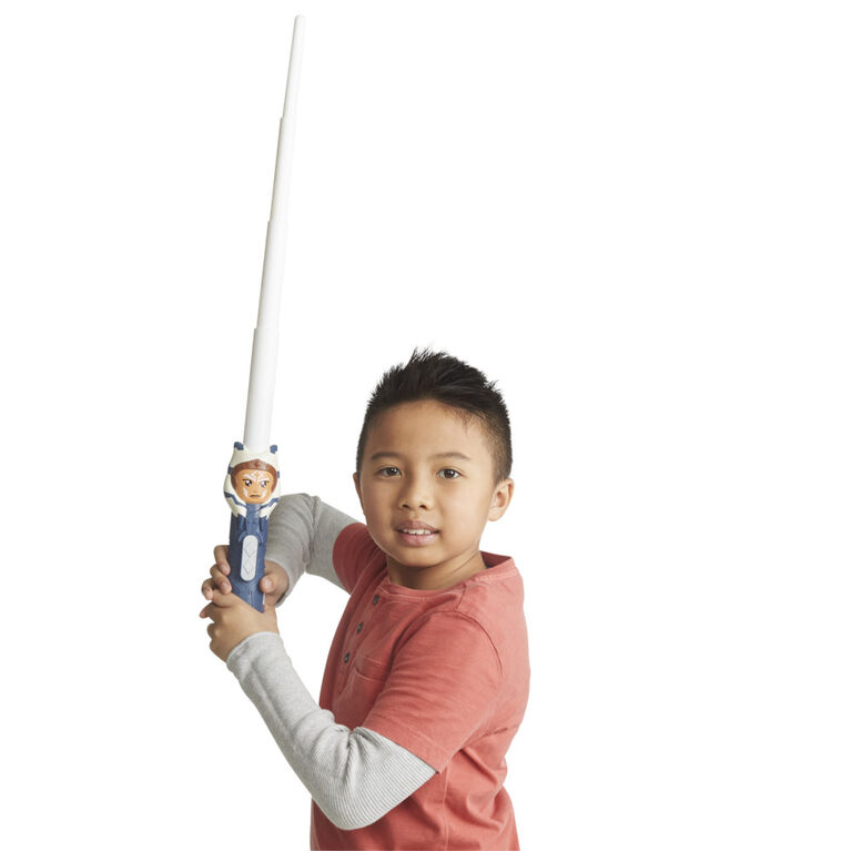 Star Wars Lightsaber Squad Ahsoka Tano Extendable White Lightsaber Role Play