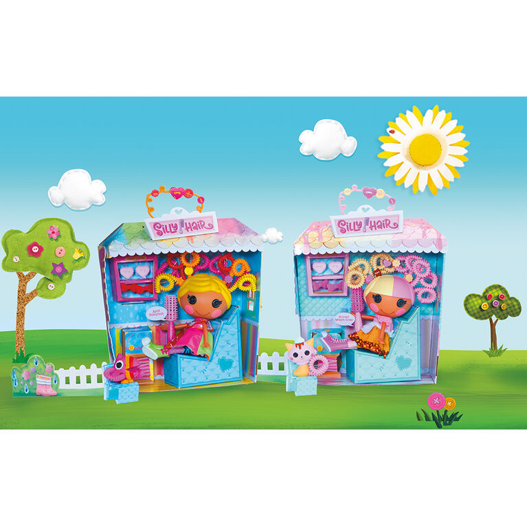 Lalaloopsy Silly Hair Doll - April Sunsplash with Pet Toucan, 13" rainbow hair styling doll