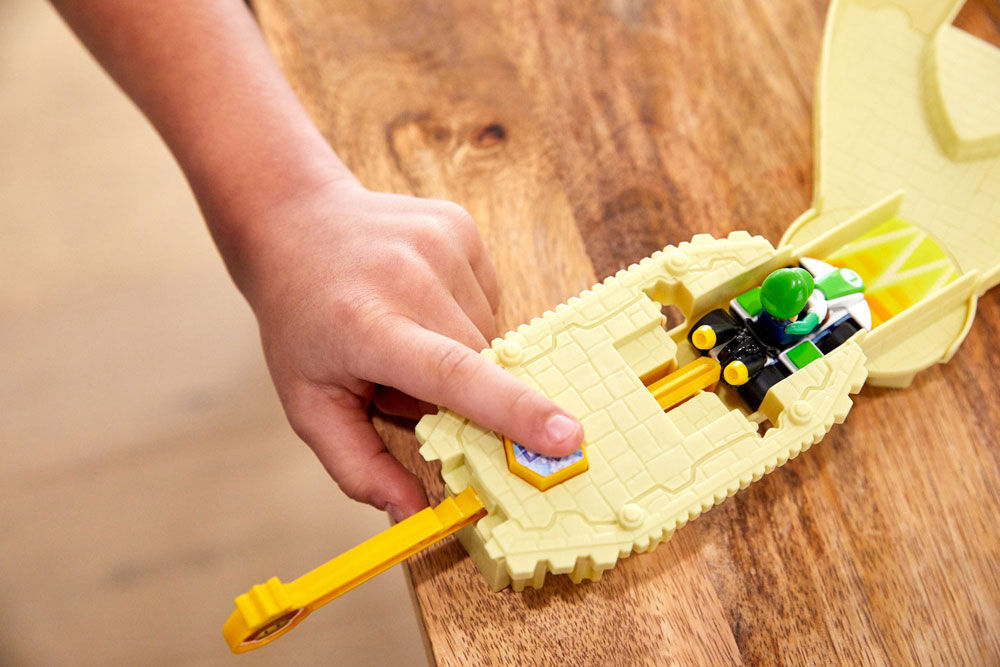 hot wheels mario kart thwomp ruins trackset