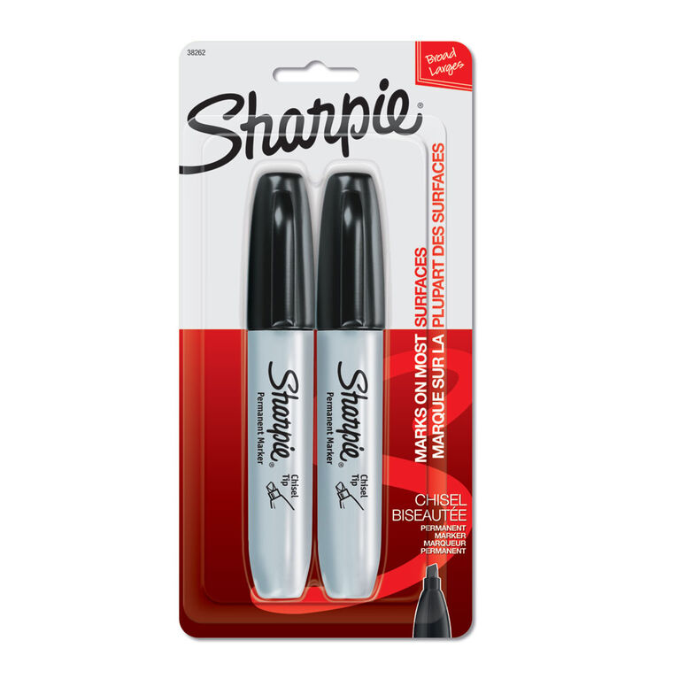 Sharpie Chisel Black 2 Pack