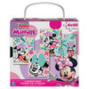 Disney, Minnie Mouse 4 Jigsaw Puzzle Bundle 48-Piece Tropical Beach Landscape with Portable Rope Gift Box, for Kids Ages 4 and up