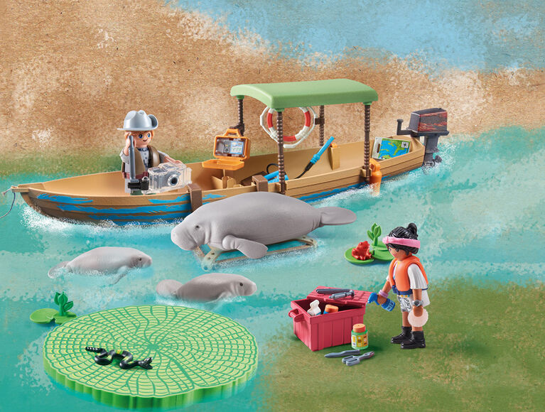 Playmobil - Pirogue et lamantins